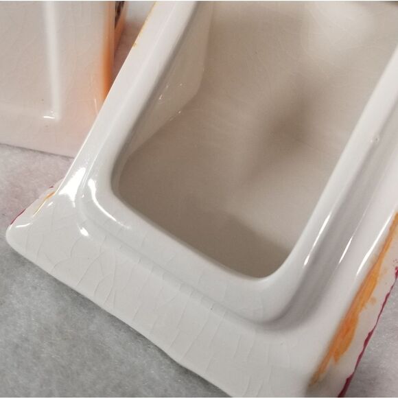 Gingerbread House Hand Painted Treat Jar Food Storage Holiday Decor - Picture 7 of 11